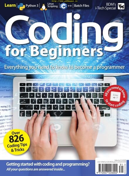 Coding for Beginners – October 2019 Cover