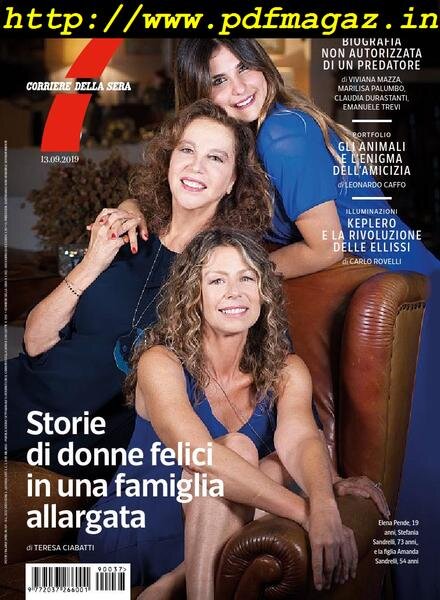 Corriere della Sera Sette – 13 settembre 2019 Cover