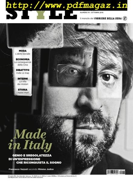 Corriere della Sera Style – ottobre 2019 Cover