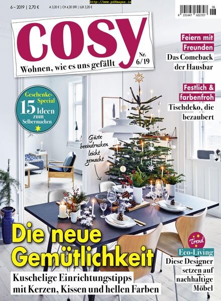 Cosy – November 2019 Cover