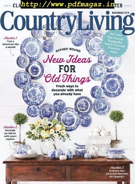 Country Living USA – November 2019 Cover