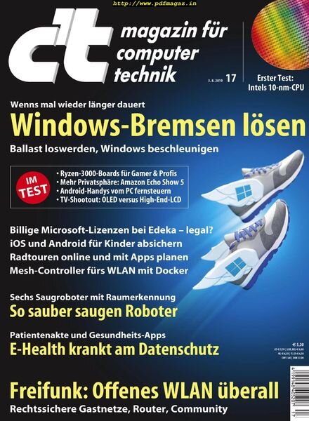 c’t Magazin – 3 August 2019 Cover