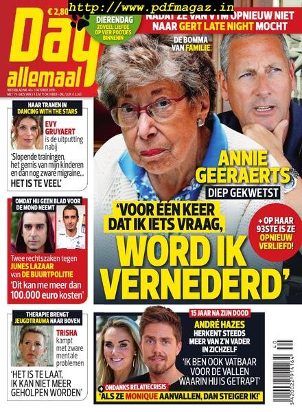 Dag Allemaal – 01 oktober 2019 Cover