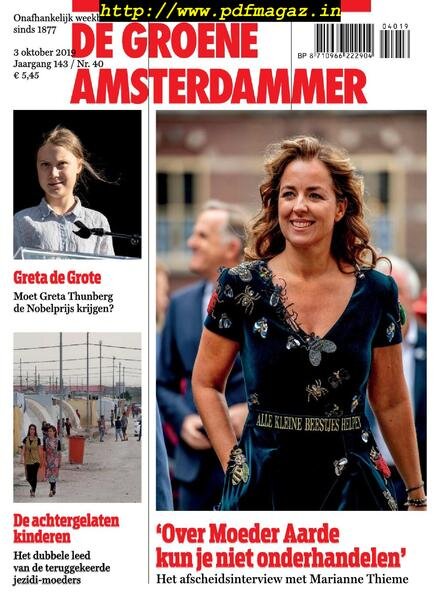De Groene Amsterdammer – 04 oktober 2019 Cover