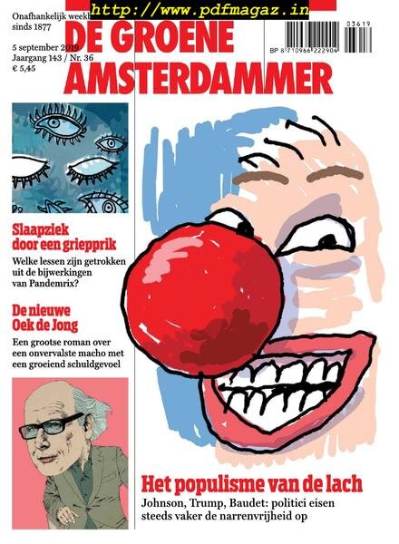 De Groene Amsterdammer – 06 september 2019 Cover