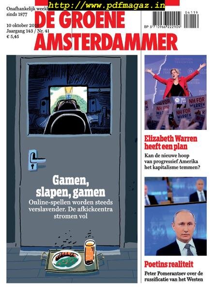 De Groene Amsterdammer – 11 oktober 2019 Cover