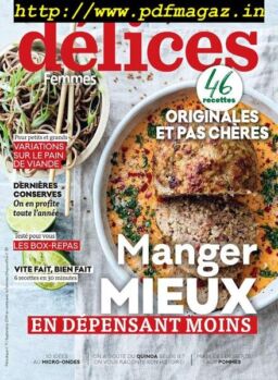Delices de Femmes d’Aujourd’hui – Septembre 2019