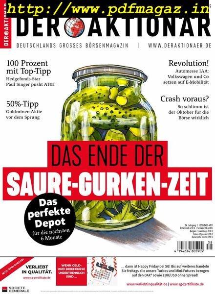 Der Aktionar – 12. September 2019 Cover