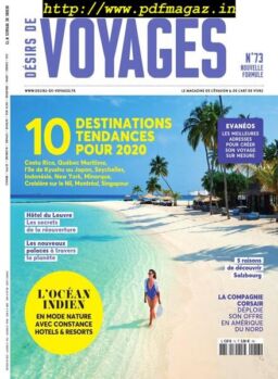 Desirs de Voyages – novembre 2019