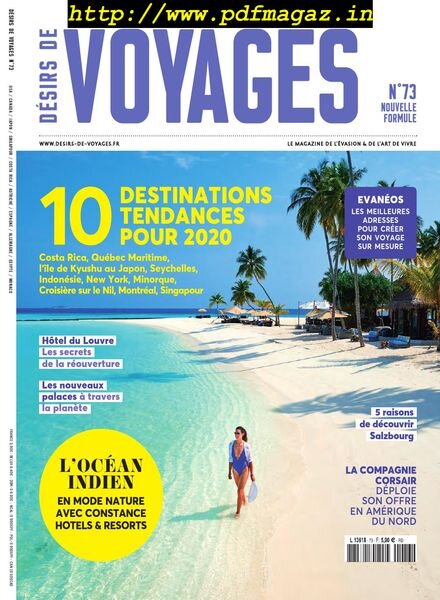 Desirs de Voyages – novembre 2019 Cover