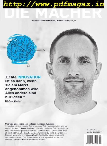Die Macher – September 2019 Cover