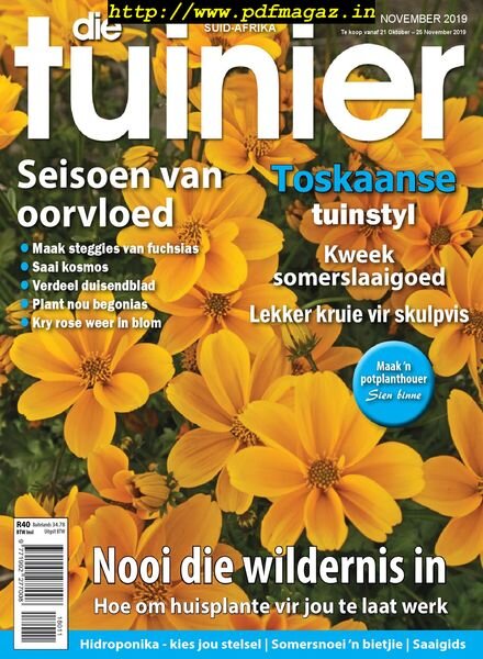 Die Tuinier Tydskrif – November 2019 Cover