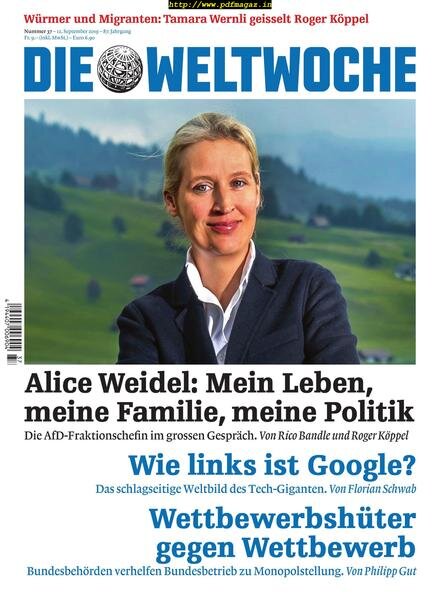 Die Weltwoche – 12 September 2019 Cover