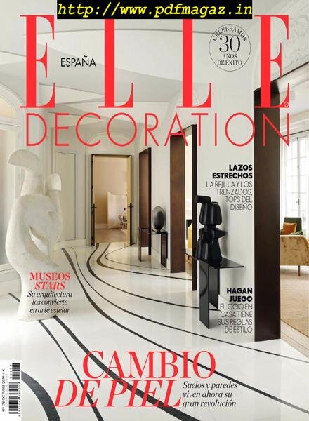 Elle Decoration Espana – octubre 2019 Cover