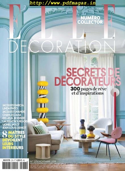 Elle Decoration France – novembre 2019 Cover