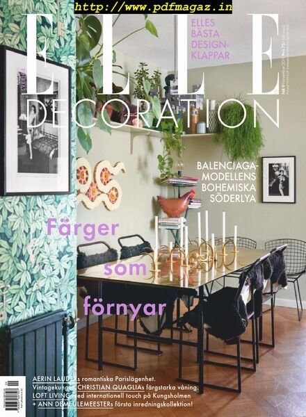 Elle Decoration Sweden – November 2019 Cover