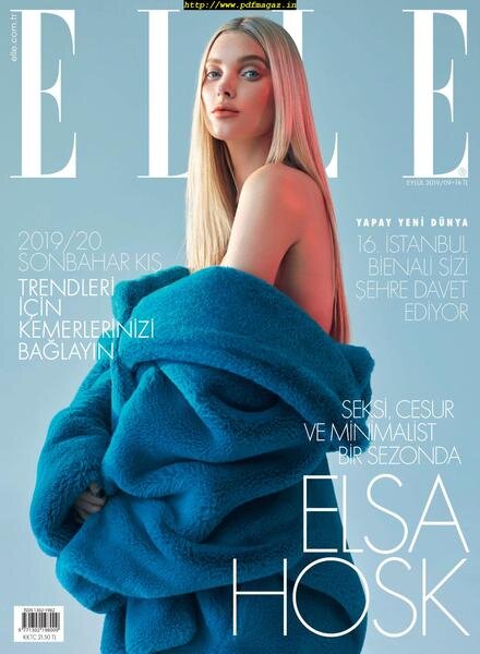 ELLE- Turkey – 02 Eylul 2019 Cover