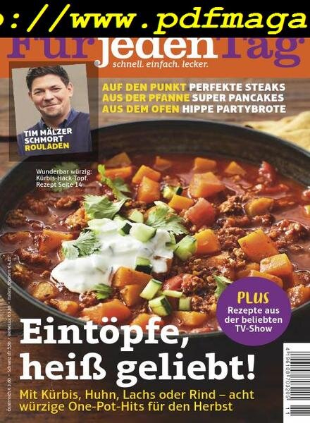 Essen & Trinken Fur jeden Tag – November 2019 Cover
