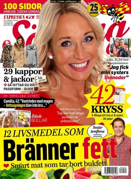 Expressen SOndag – 29 september 2019 Cover
