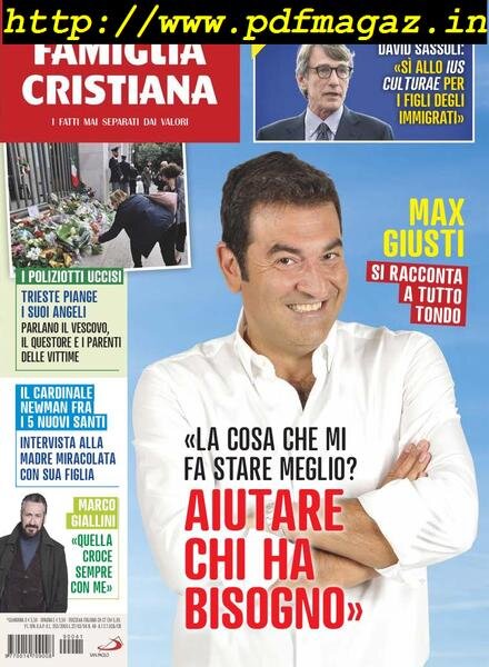 Famiglia Cristiana – 13 Ottobre 2019 Cover