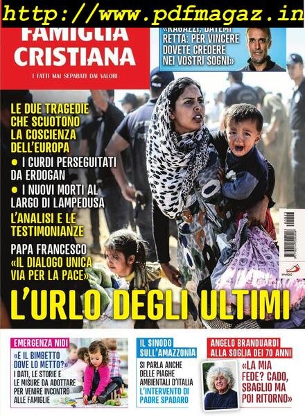 Famiglia Cristiana – 20 Ottobre 2019 Cover