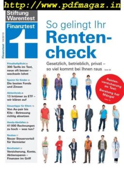 Finanztest – Oktober 2019