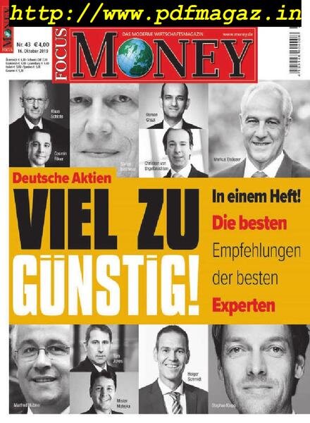 Focus Money – 16 Oktober 2019 Cover