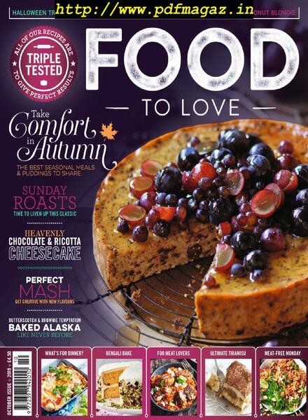 Food To Love – October 2019 Cover