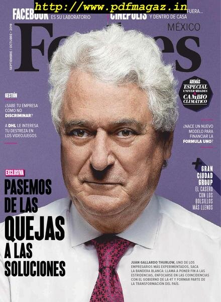 Forbes Mexico – septiembre 2019 Cover