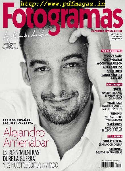 Fotogramas – octubre 2019 Cover