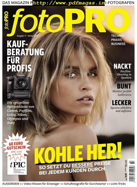 fotoPro – Herbst 2019 Cover