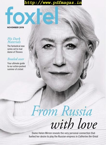 Foxtel Magazine – November 2019 Cover