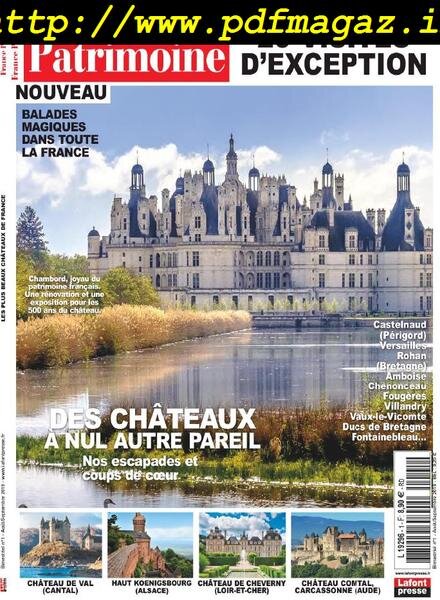 France Patrimoine – Aout-Septembre 2019 Cover