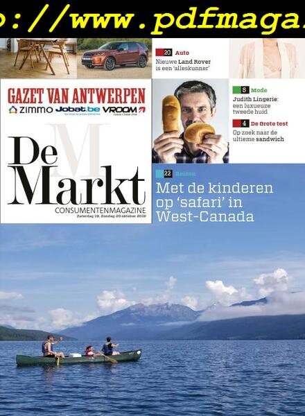 Gazet van Antwerpen De Markt – 19 oktober 2019 Cover