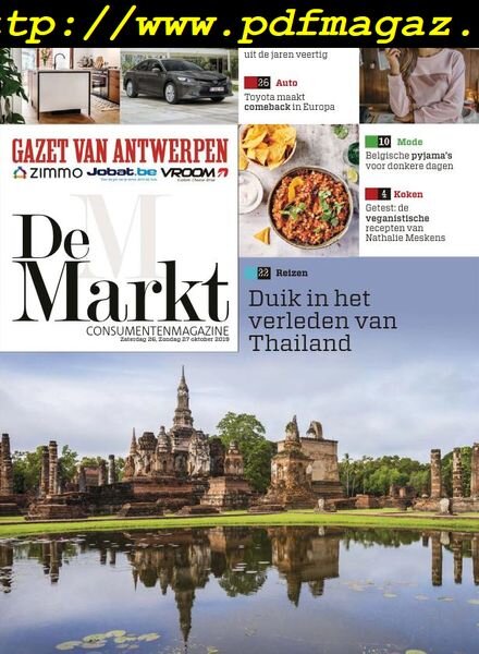 Gazet van Antwerpen De Markt – 26 oktober 2019 Cover