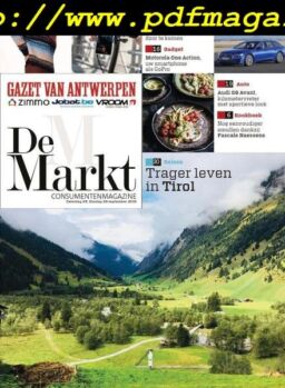 Gazet van Antwerpen De Markt – 28 september 2019