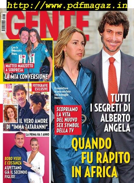 Gente Italia – 19 ottobre 2019 Cover