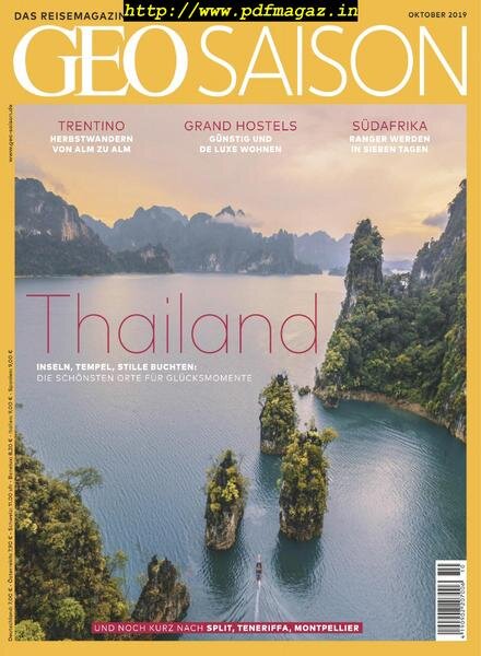 Geo Saison – Oktober 2019 Cover