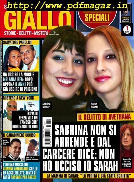 Giallo – 4 Settembre 2019 Cover