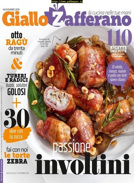 Giallo Zafferano – novembre 2019 Cover