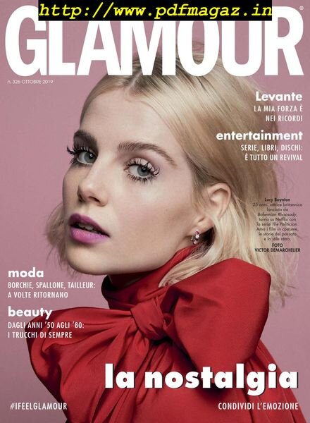 Glamour Italia – Ottobre 2019 Cover