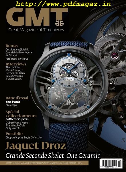 GMT – octobre 2019 Cover
