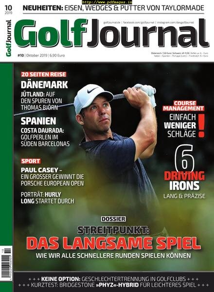 Golf Journal – Oktober 2019 Cover