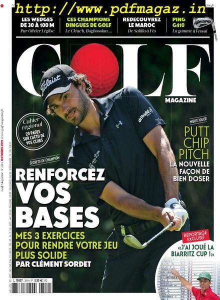Golf Magazine France – septembre 2019 Cover