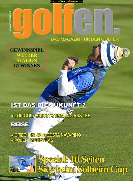 Golfen – November 2019 Cover