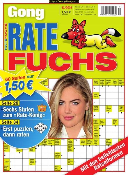 Gong Ratefuchs – November 2019 Cover