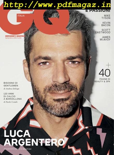 GQ Italia – Settembre 2019 Cover