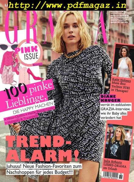 Grazia Germany – 29 August 2019 Cover