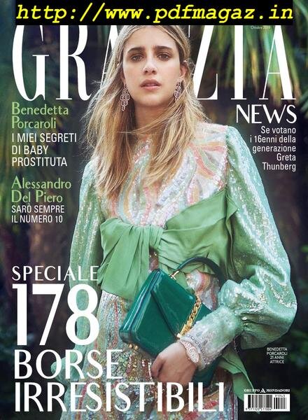 Grazia Italia – 10 ottobre 2019 Cover