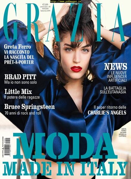 Grazia Italia – 19 settembre 2019 Cover